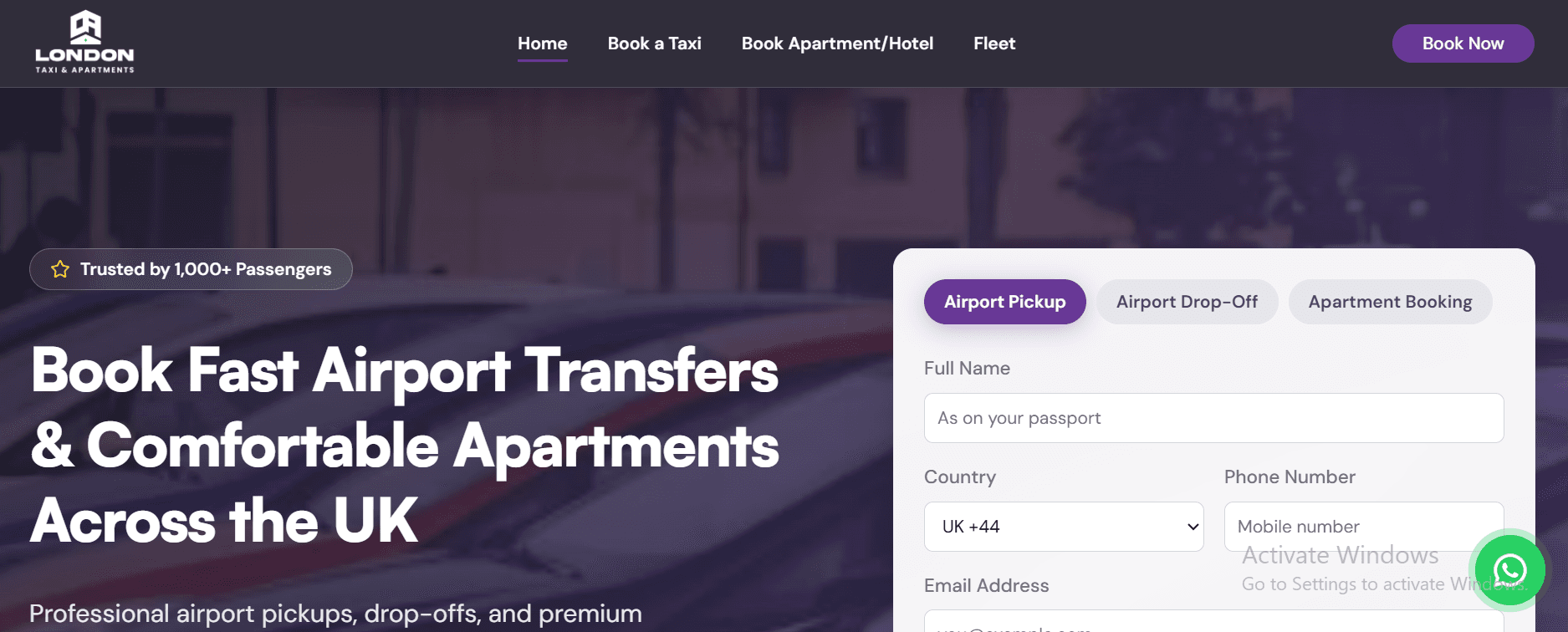 London Taxi & Apartments cover